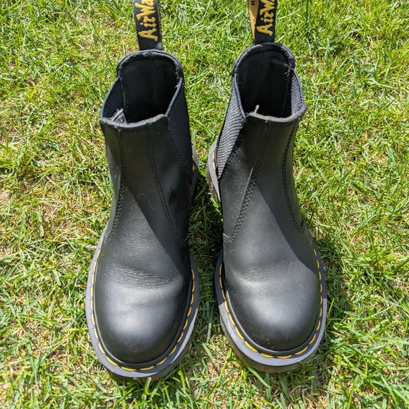 Black Leather Chelsea Boots - Picture 2 of 6